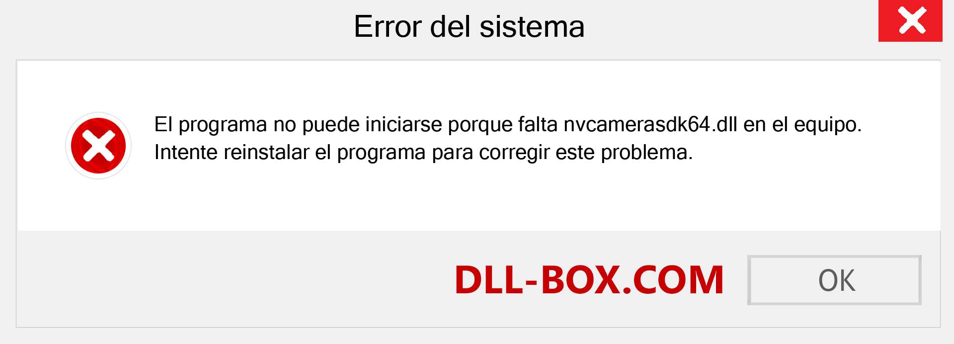 ¿Falta el archivo nvcamerasdk64.dll ?. Descargar para Windows 7, 8, 10 - Corregir nvcamerasdk64 dll Missing Error en Windows, fotos, imágenes